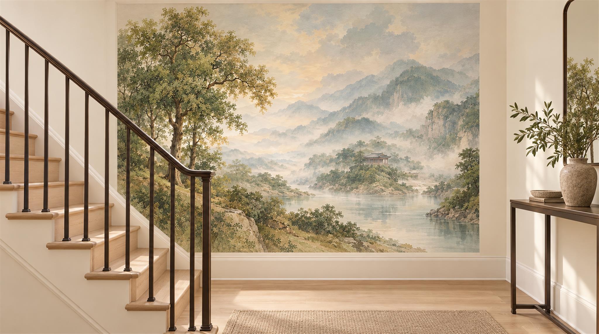 Ivory Decorative Wall Art Wallpaper Mural Scene