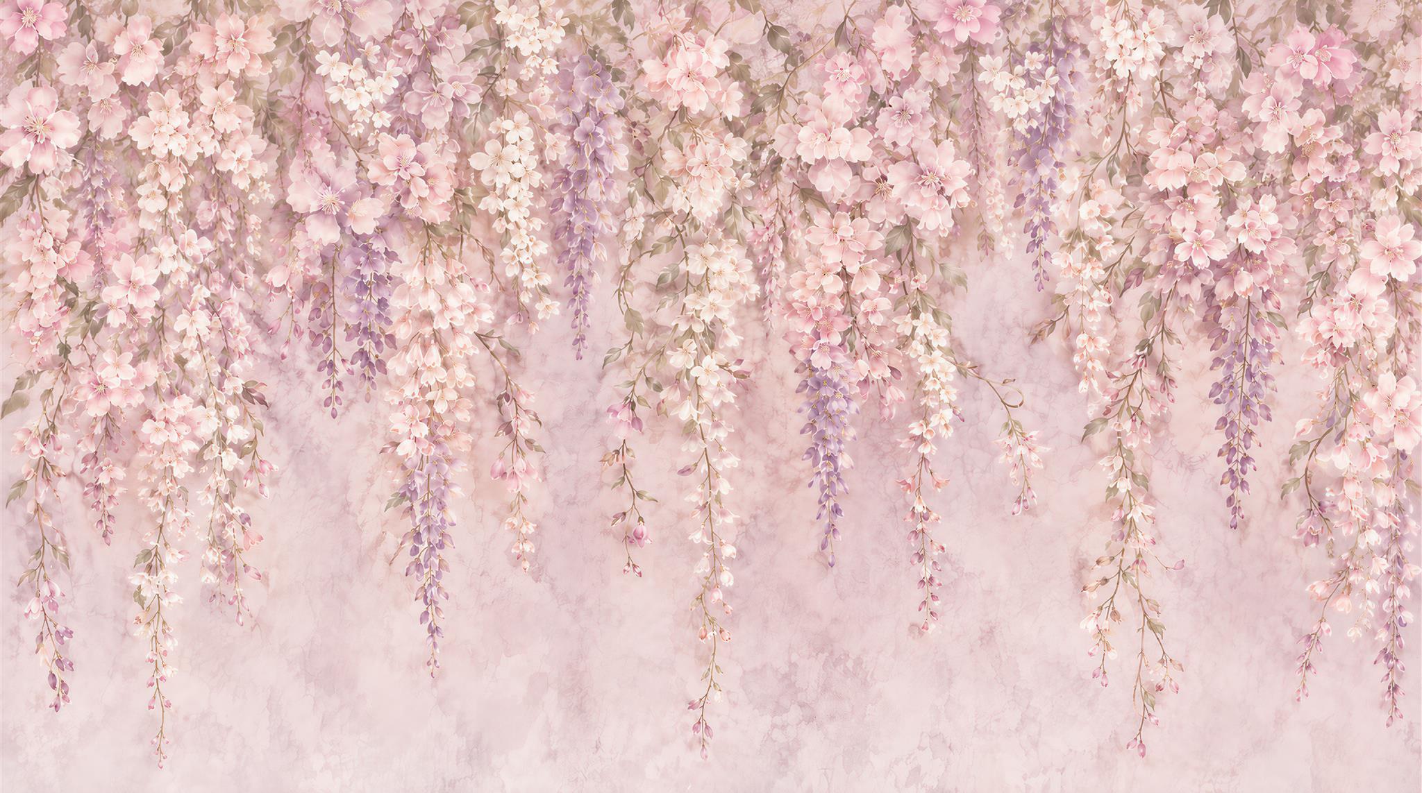 Pink Decorative Wall Art Wallpaper Mural Main