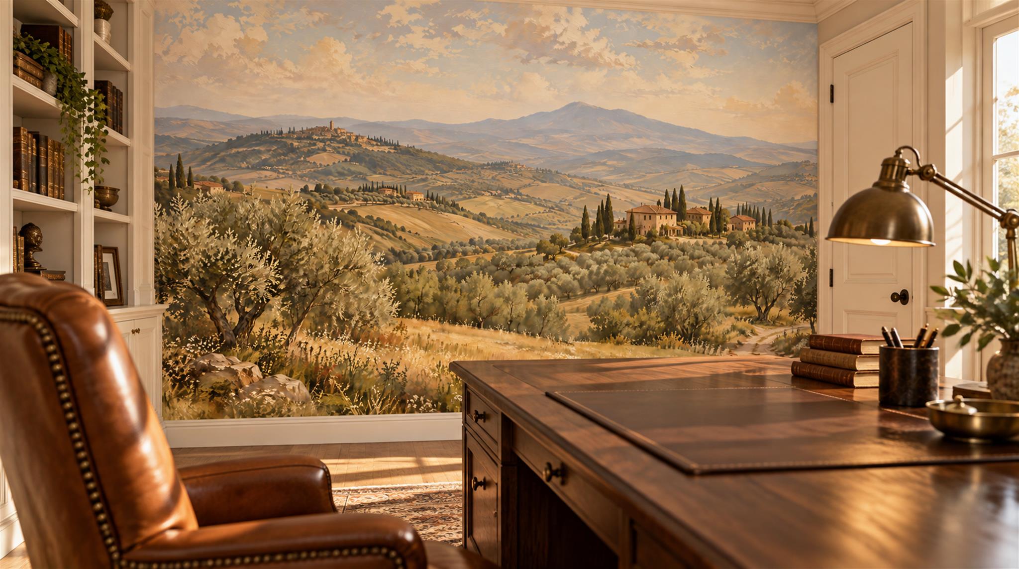 Gold Decorative Wall Art Wallpaper Mural Scene