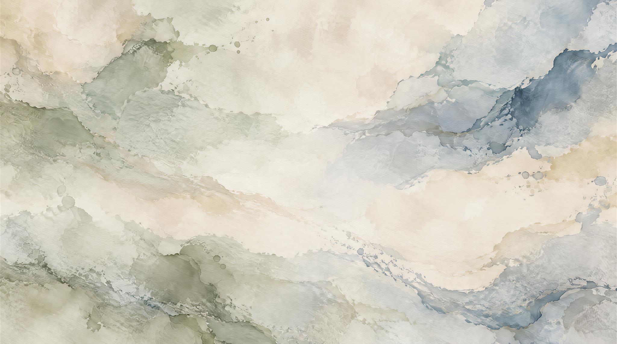 Blue Soft Cloudscape Wallpaper Mural Main