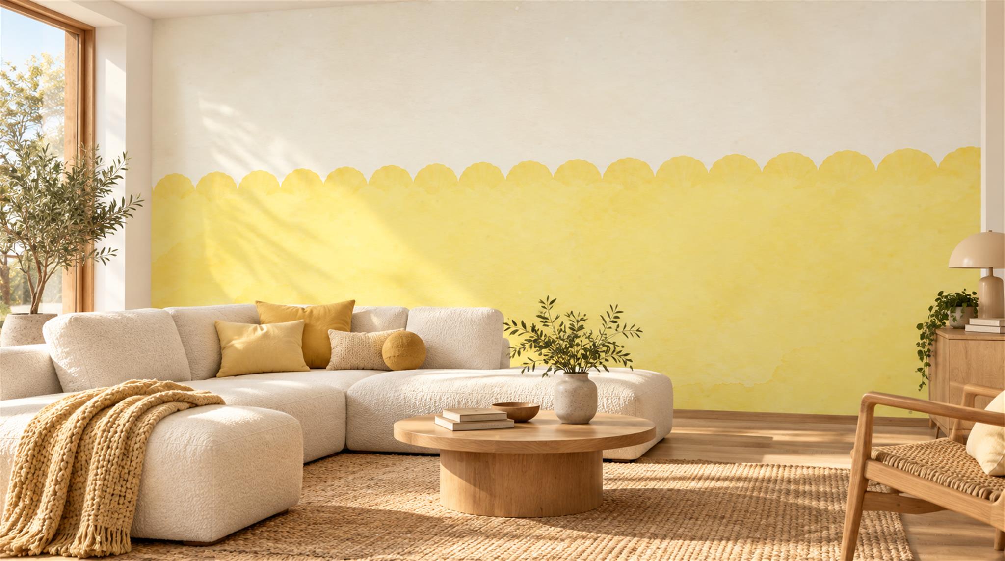 Gold Decorative Wall Art Wallpaper Mural Scene