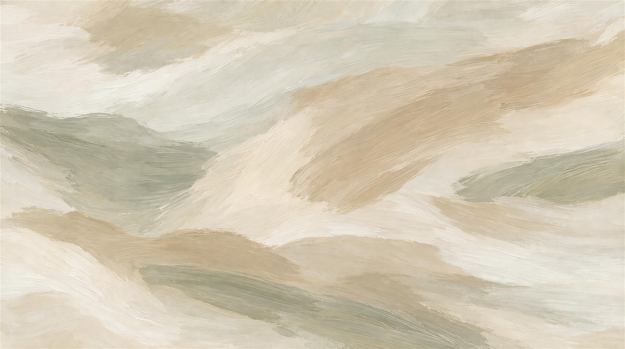 Beige Abstract Geometry Wallpaper Mural Main