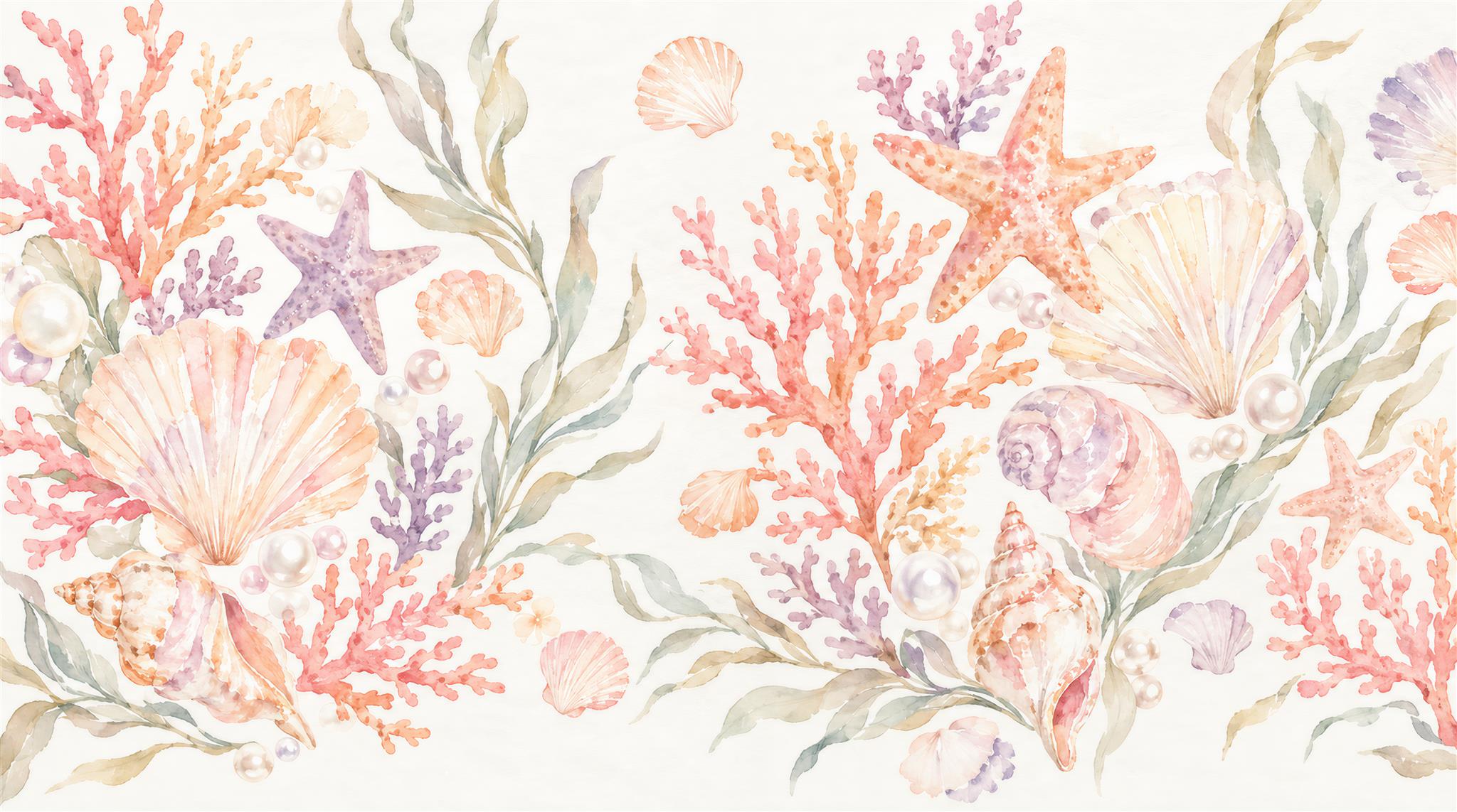Soft Pastel Decorative Wall Art Wallpaper Mural Main