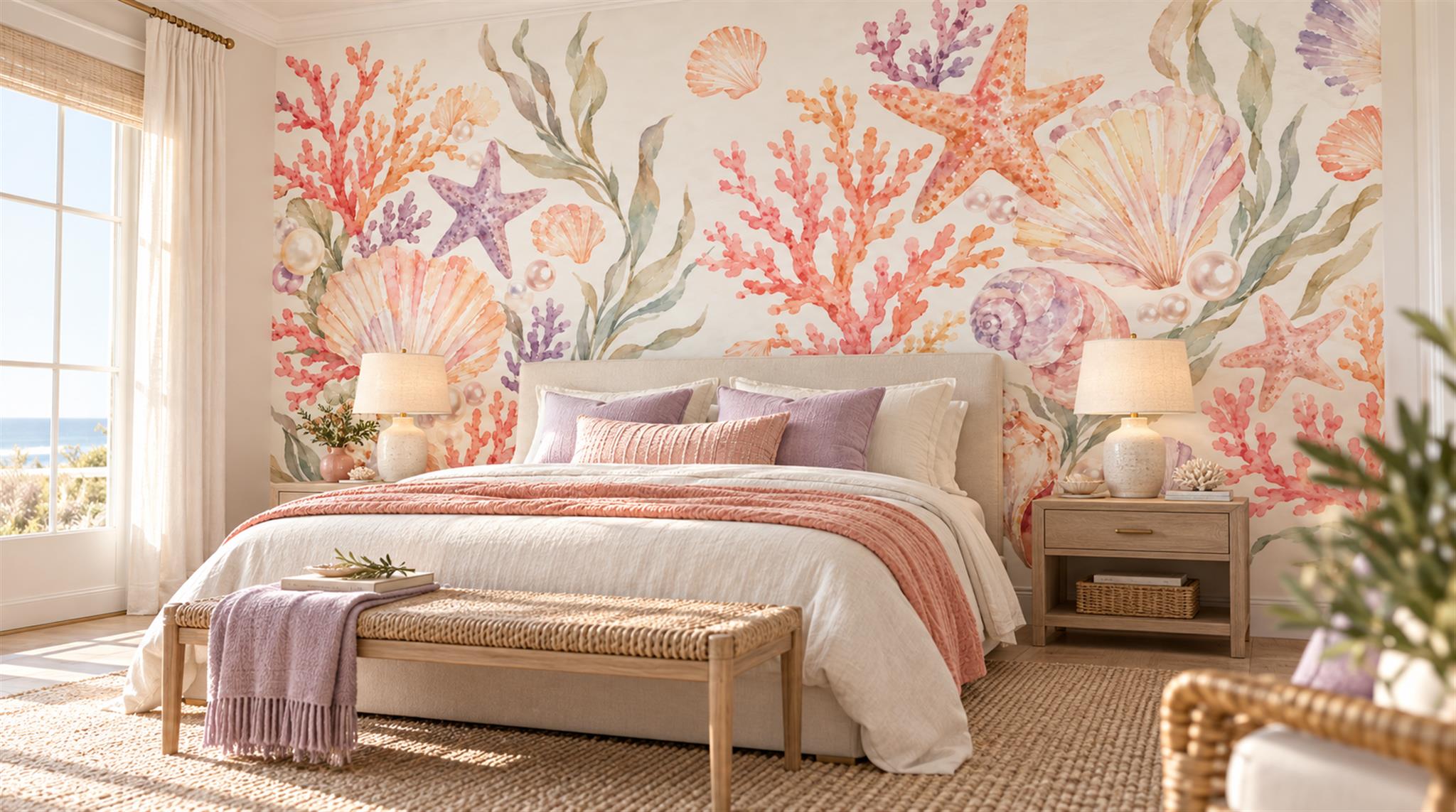 Soft Pastel Decorative Wall Art Wallpaper Mural Main