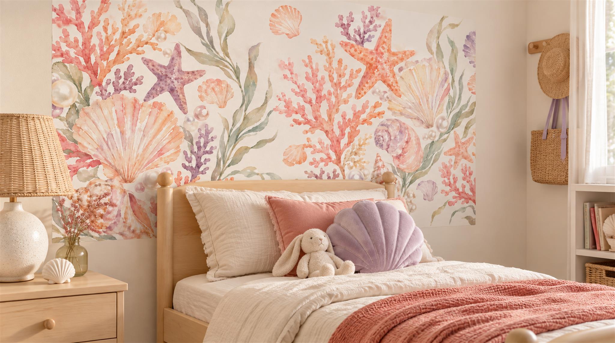Soft Pastel Decorative Wall Art Wallpaper Mural Scene