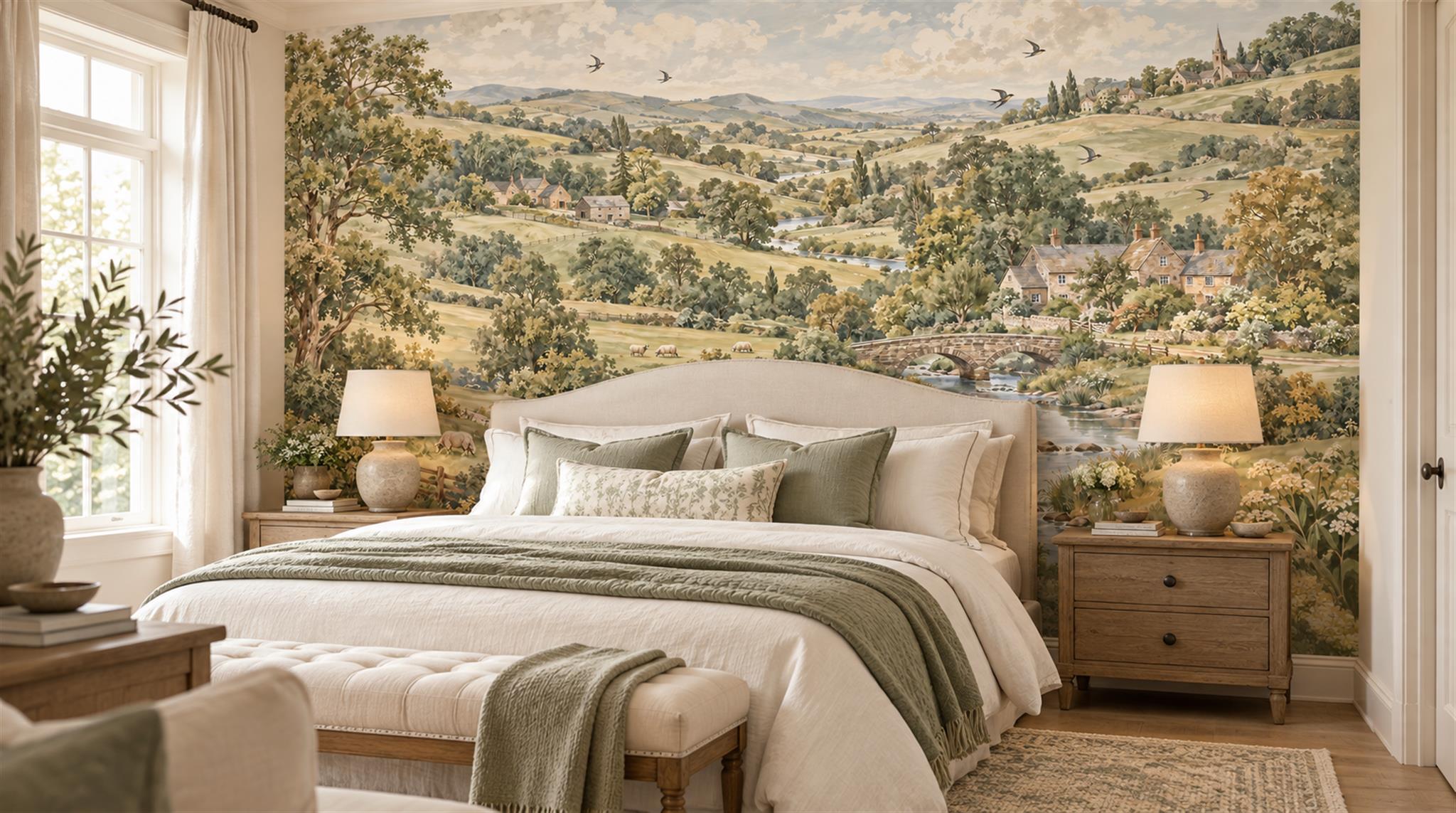 Olive Decorative Wall Art Wallpaper Mural Main
