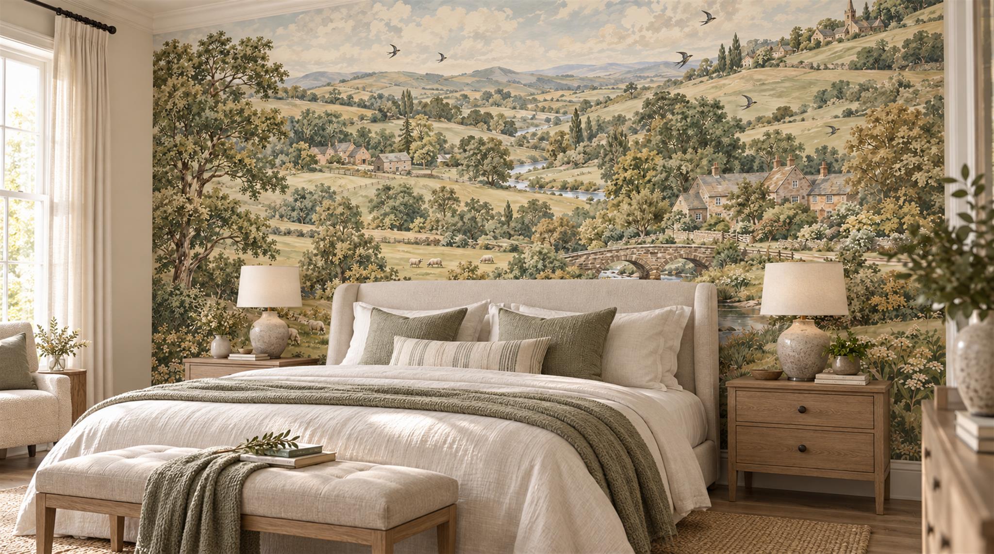 Olive Decorative Wall Art Wallpaper Mural Main
