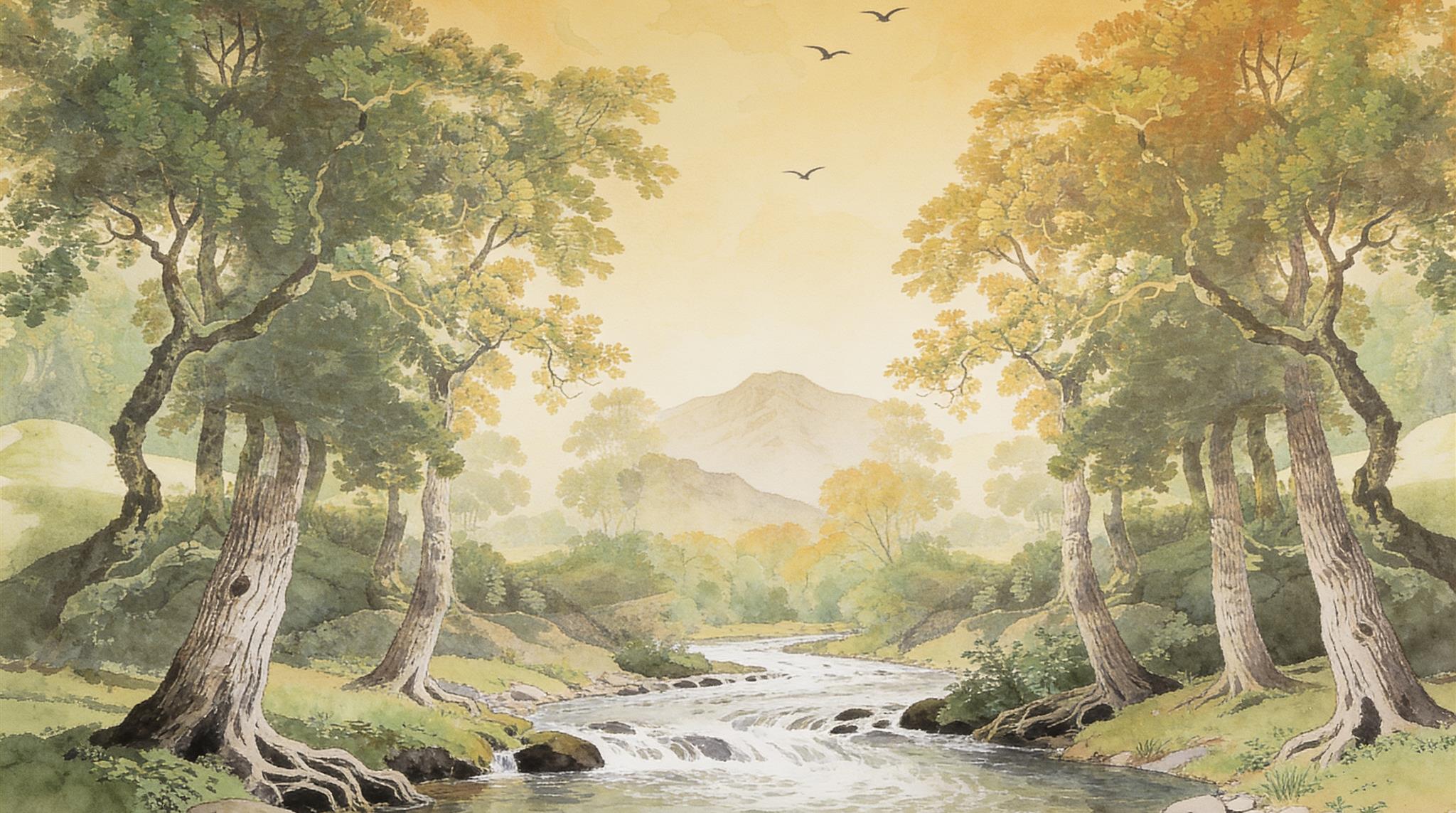 Gold Decorative Wall Art Wallpaper Mural Main