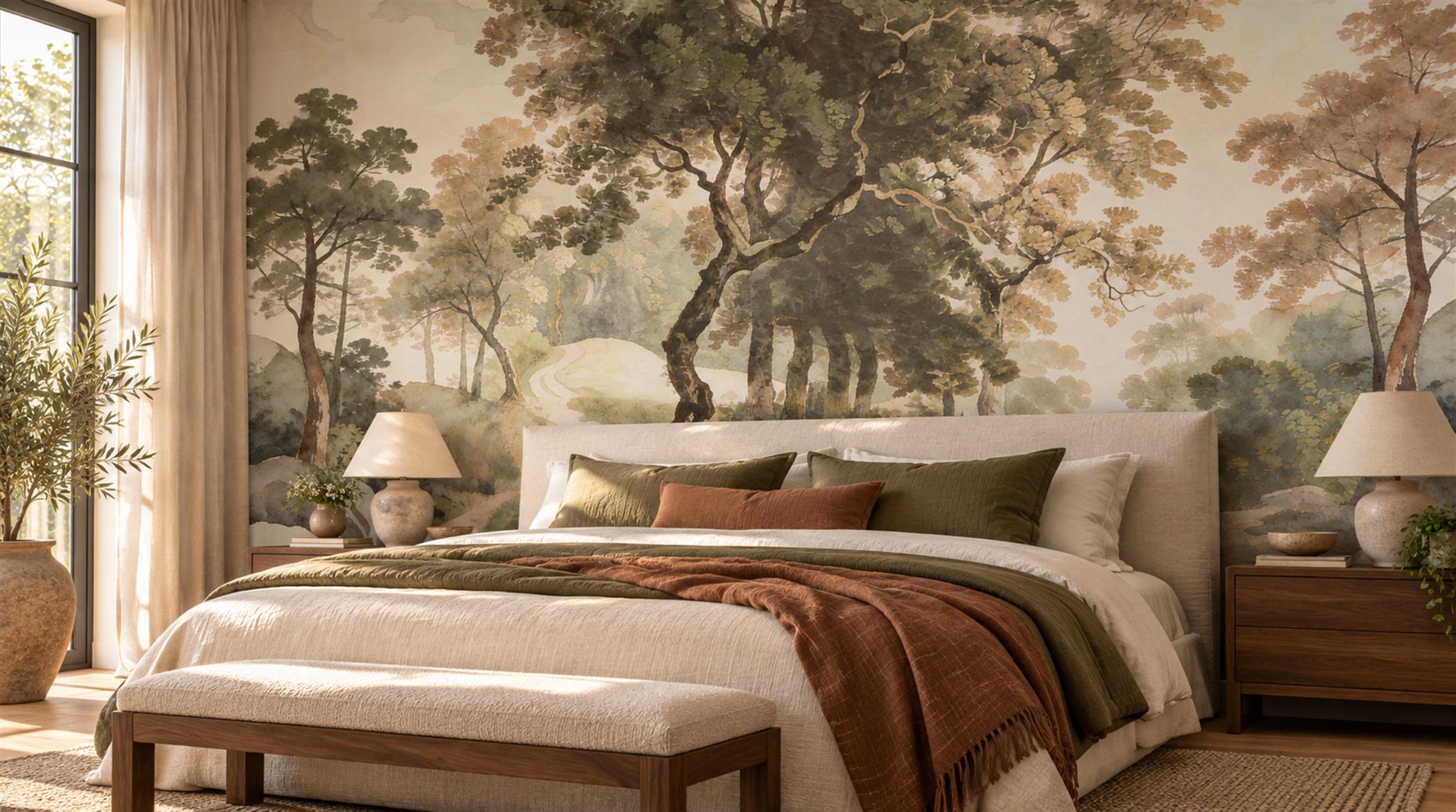 Sepia Decorative Wall Art Wallpaper Mural Main