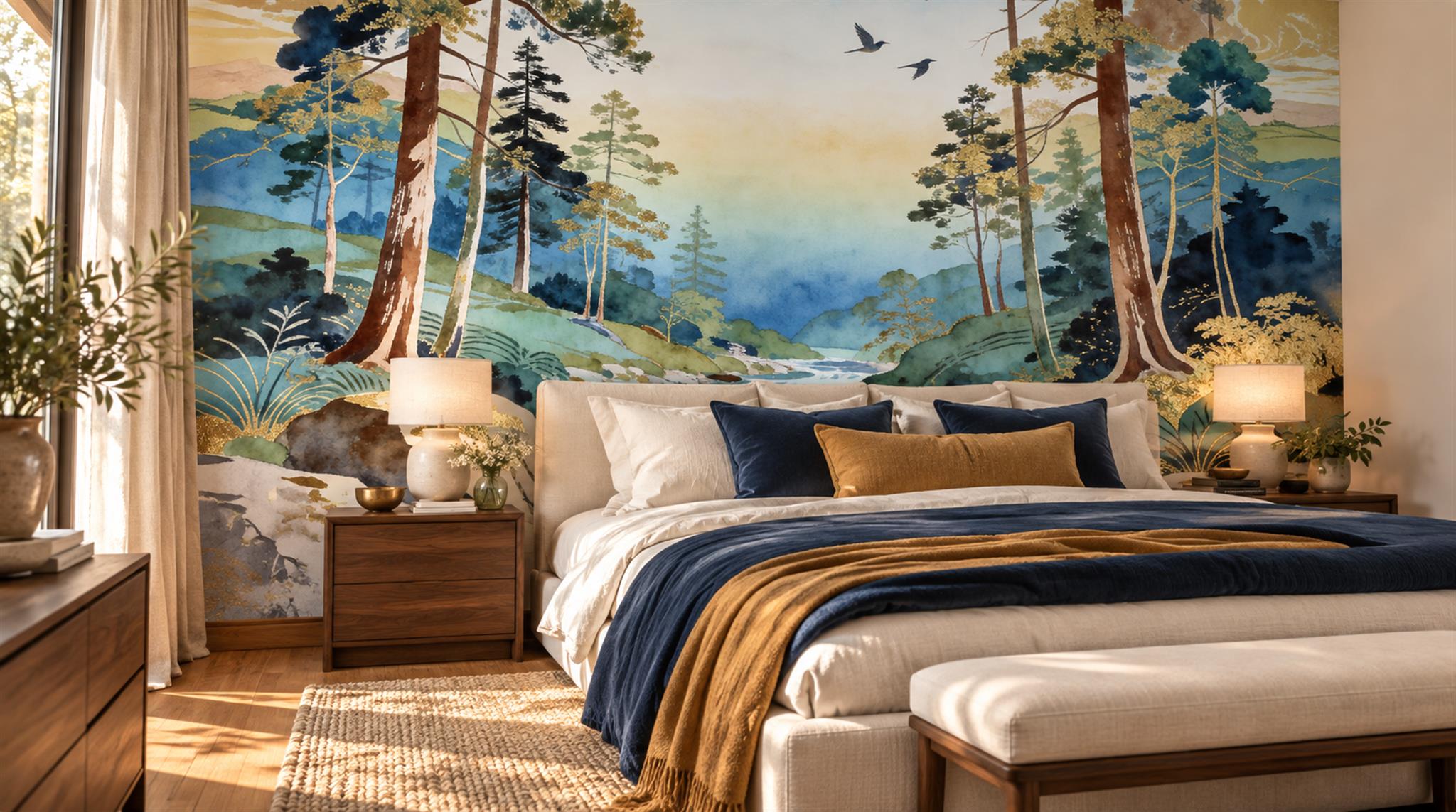 Neutral Decorative Wall Art Wallpaper Mural