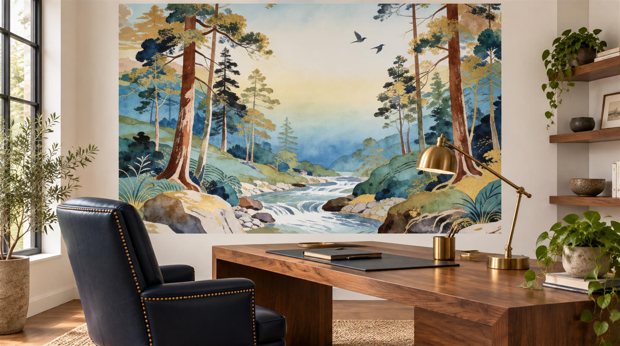 Neutral Decorative Wall Art Wallpaper Mural Scene