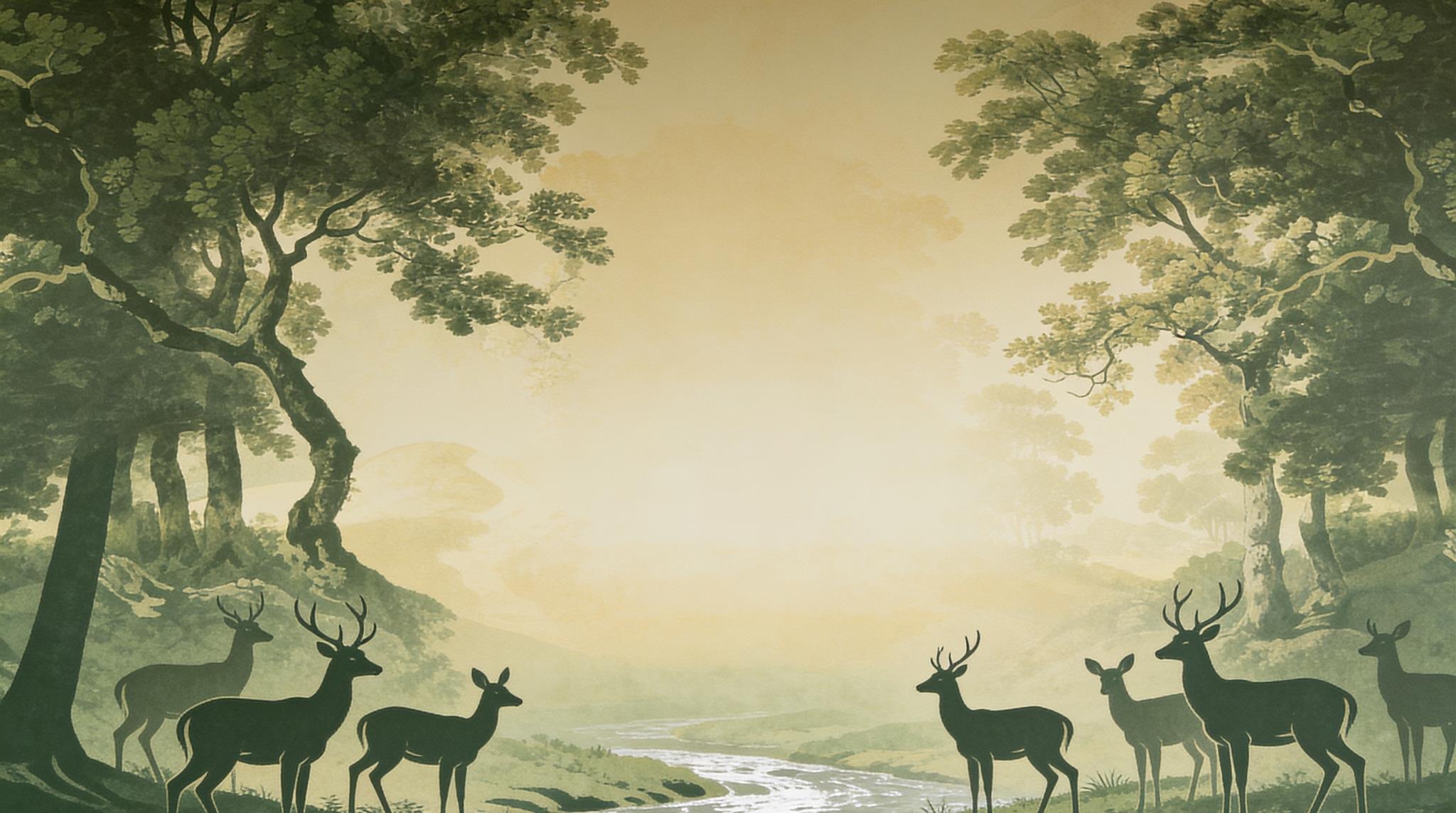 Gold Decorative Wall Art Wallpaper Mural Main