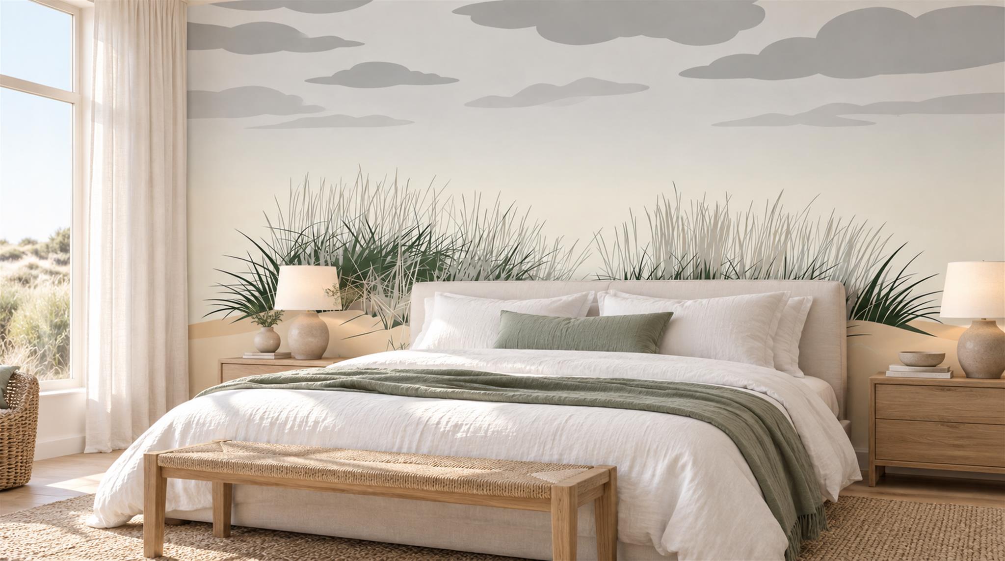 Grey Decorative Wall Art Wallpaper Mural Main