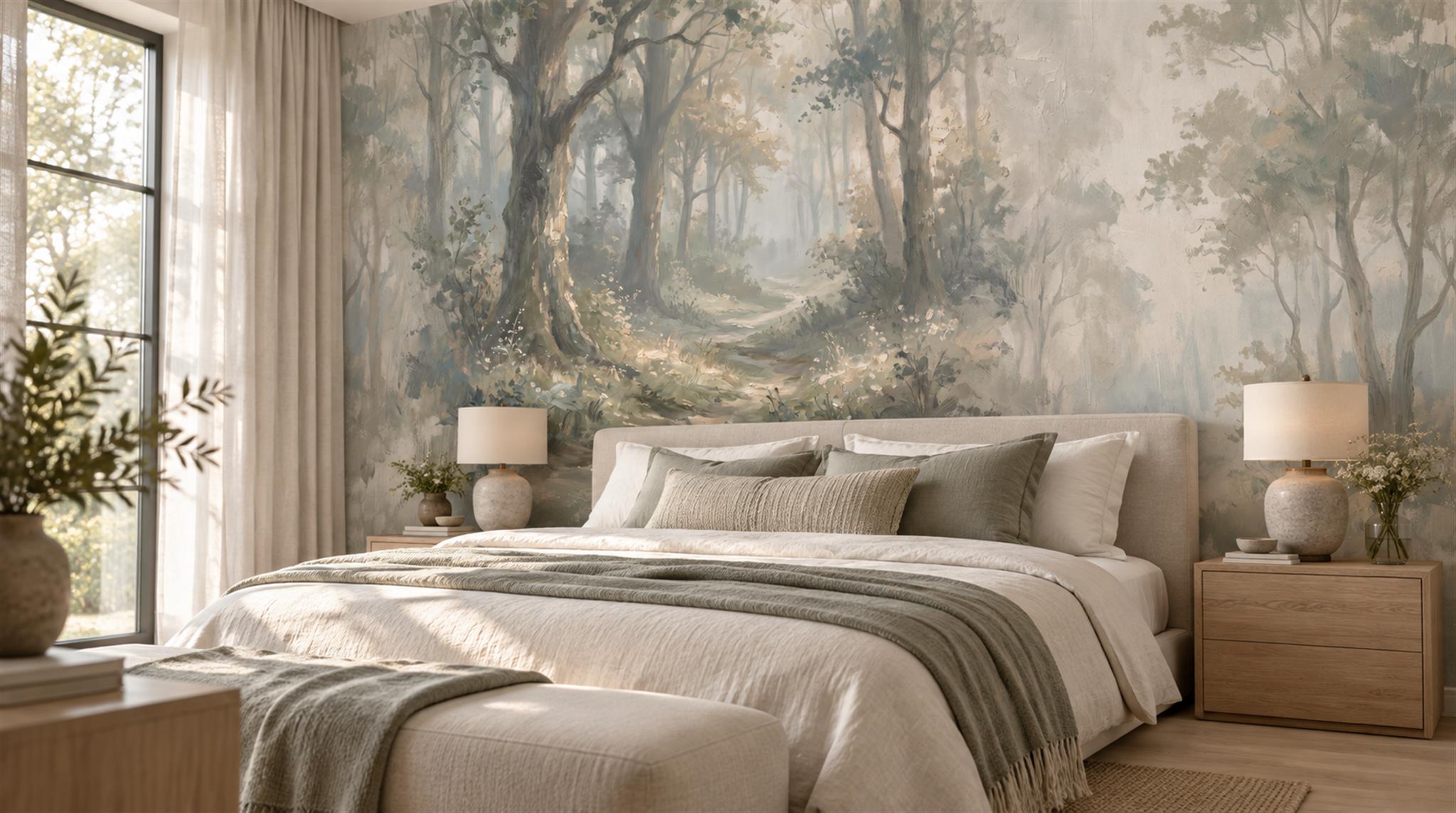 Ivory Decorative Wall Art Wallpaper Mural Main