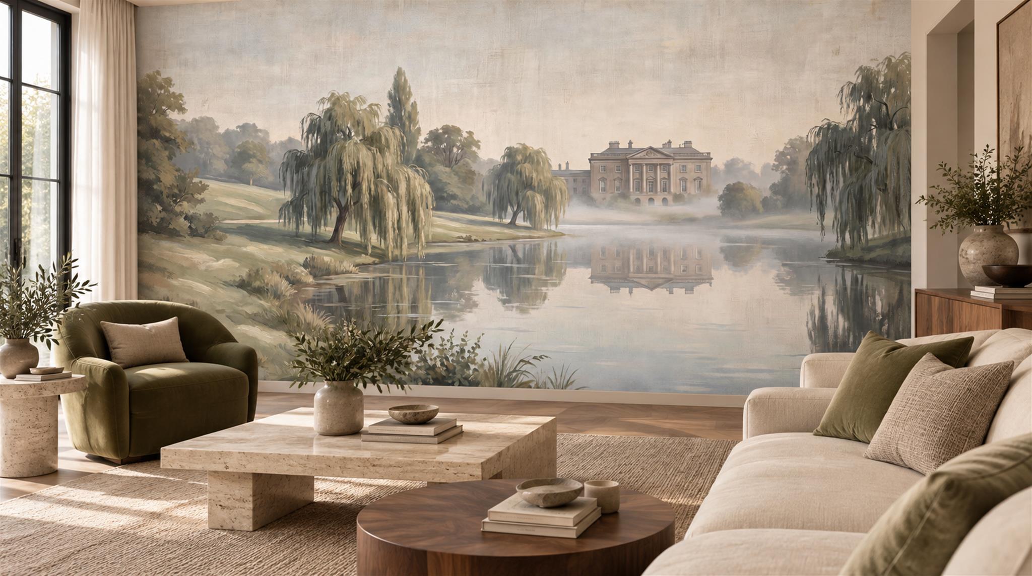 Sepia Decorative Wall Art Wallpaper Mural Scene