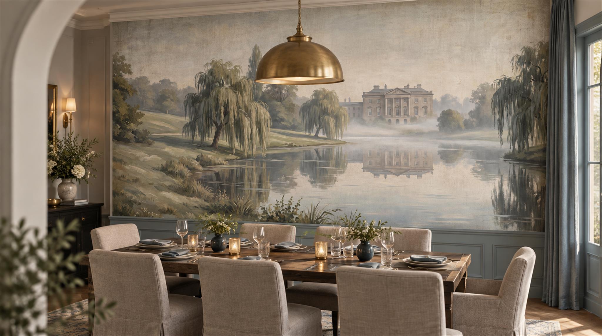 Sepia Decorative Wall Art Wallpaper Mural Scene