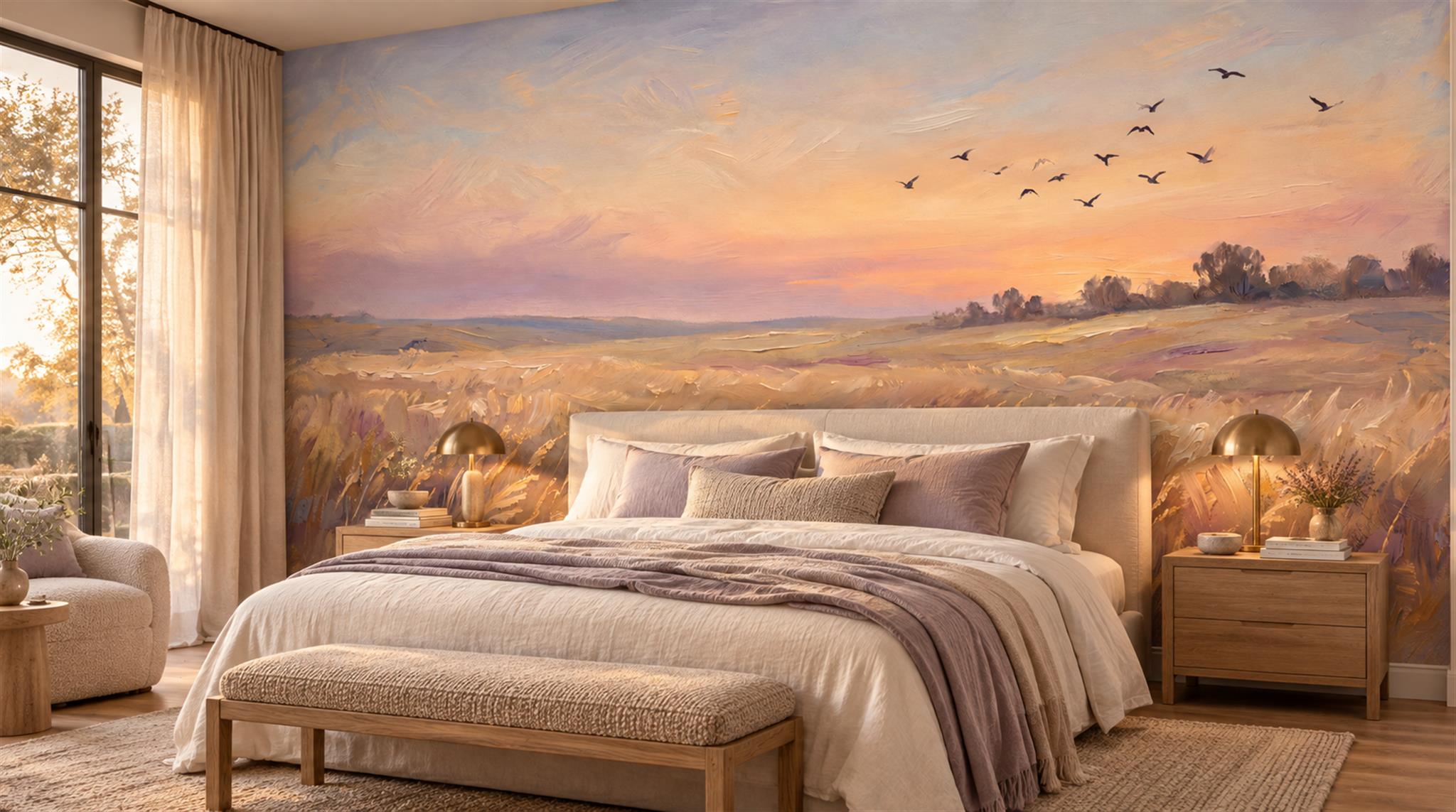 Gold Decorative Wall Art Wallpaper Mural Main