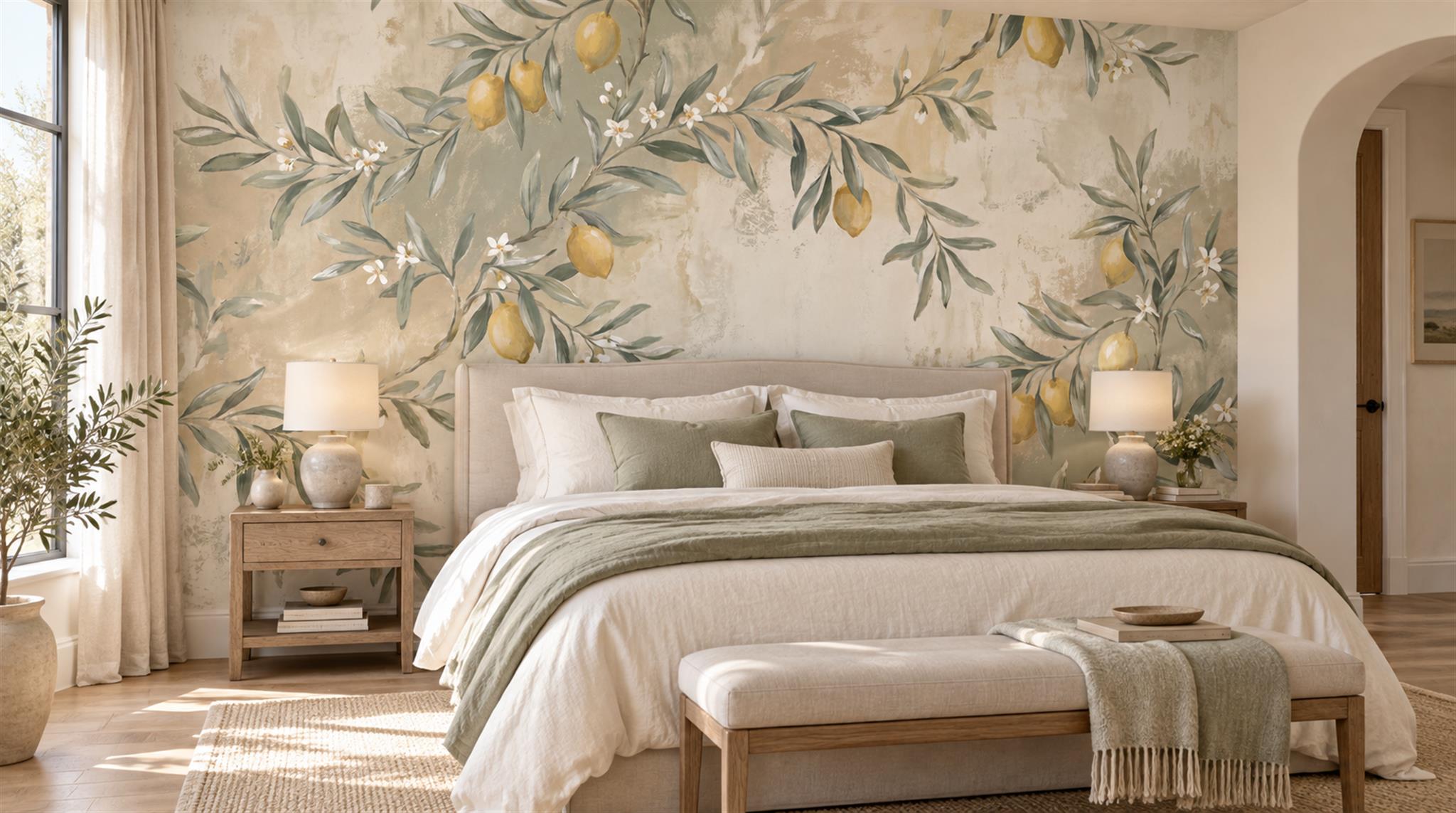 Ivory Decorative Wall Art Wallpaper Mural Main
