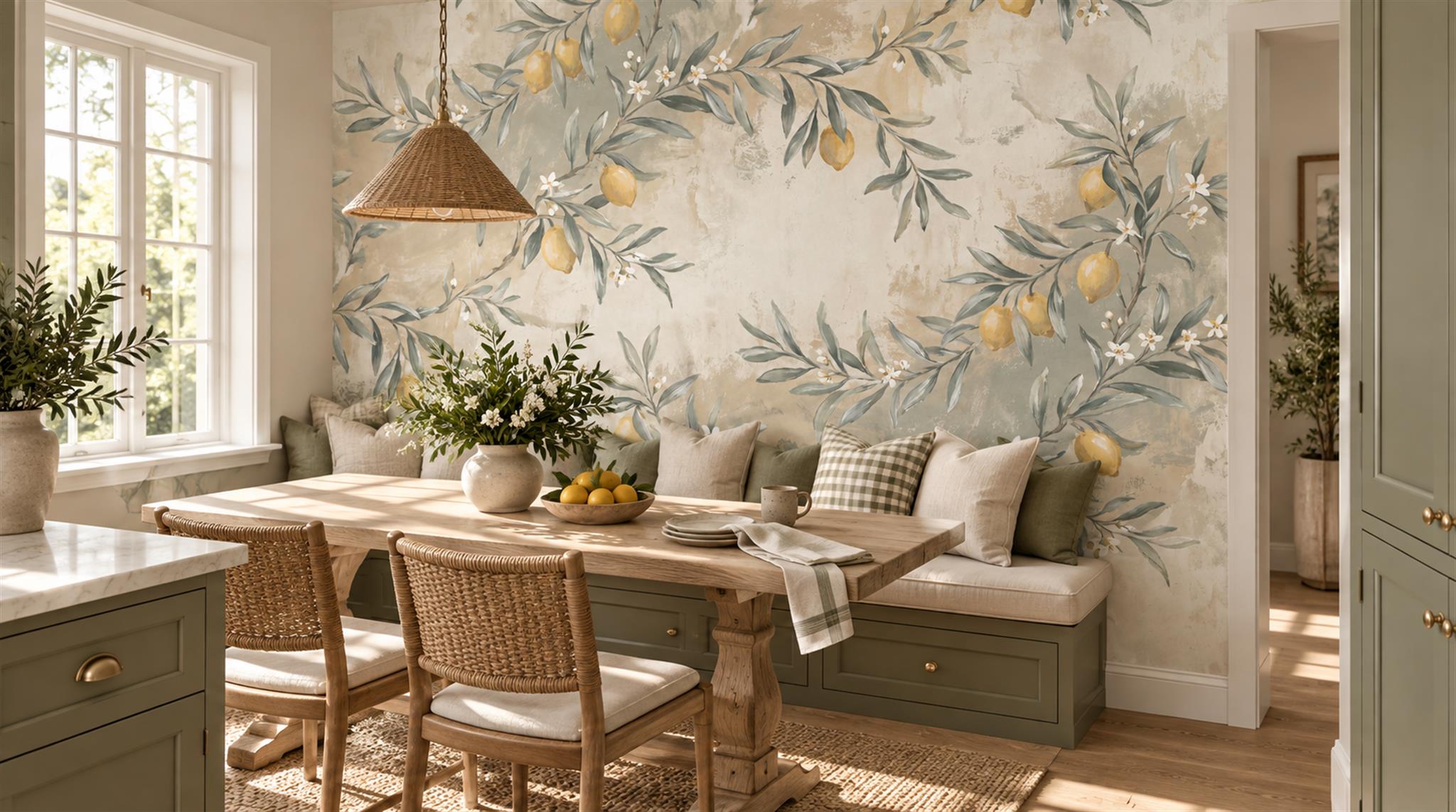 Ivory Decorative Wall Art Wallpaper Mural Scene