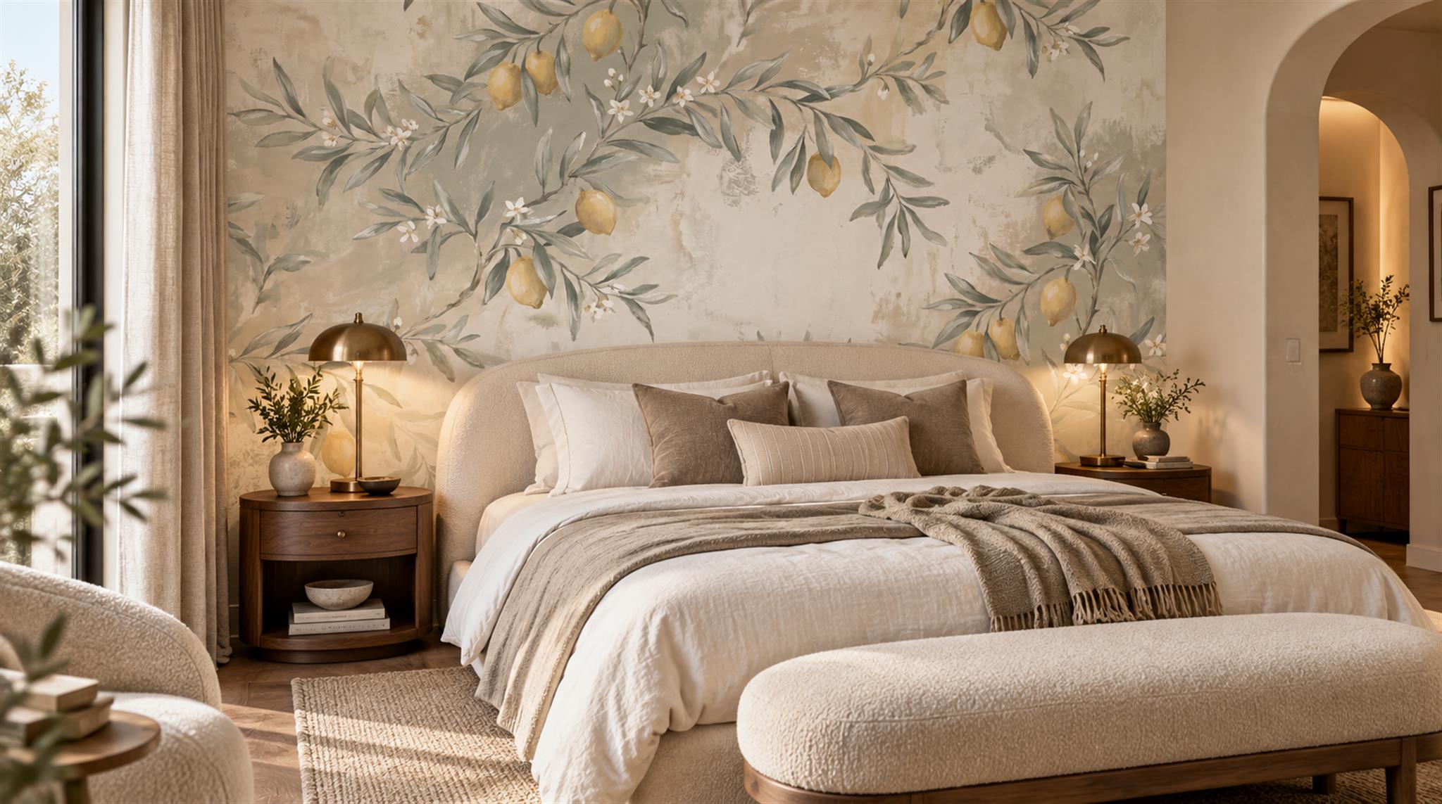 Ivory Decorative Wall Art Wallpaper Mural Scene