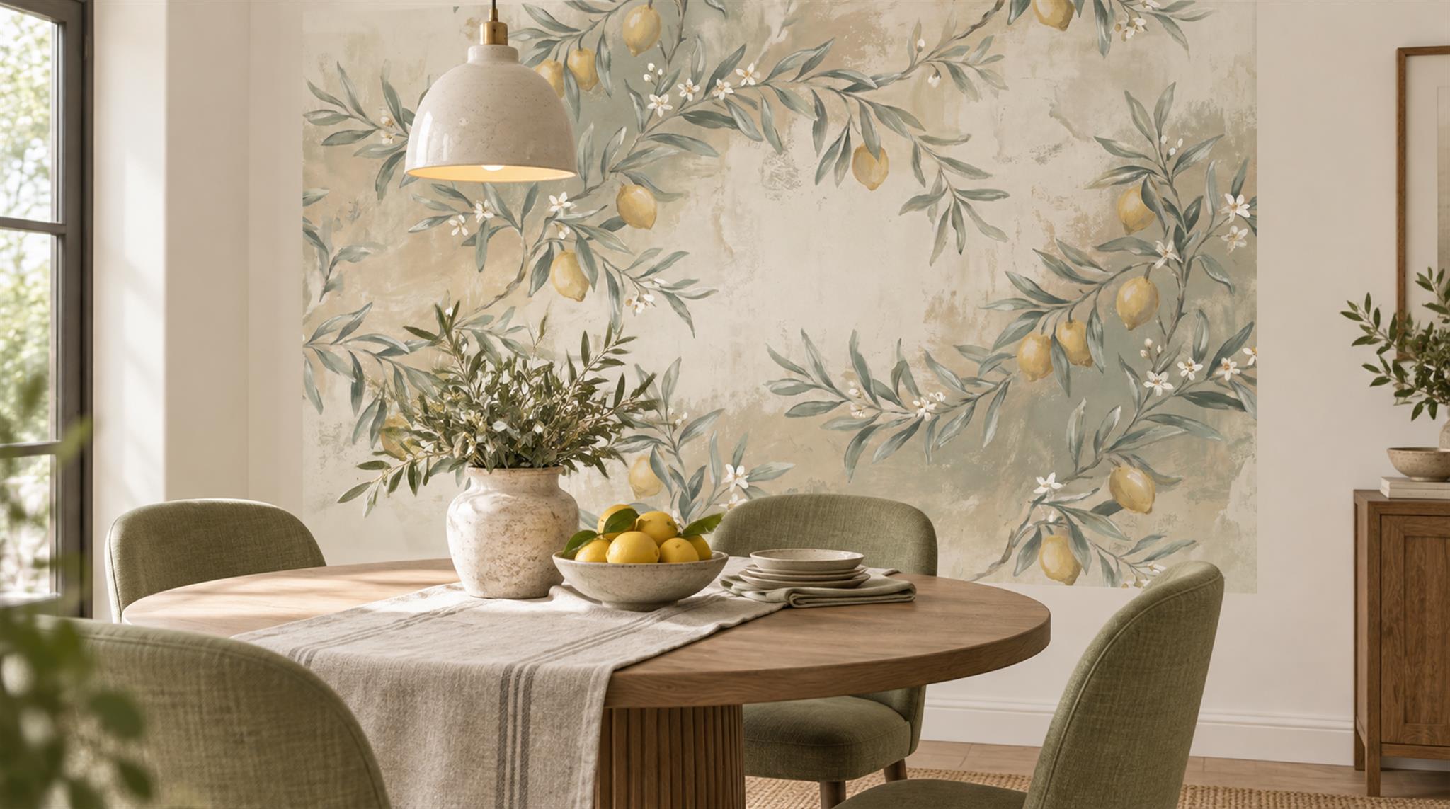 Ivory Decorative Wall Art Wallpaper Mural Scene