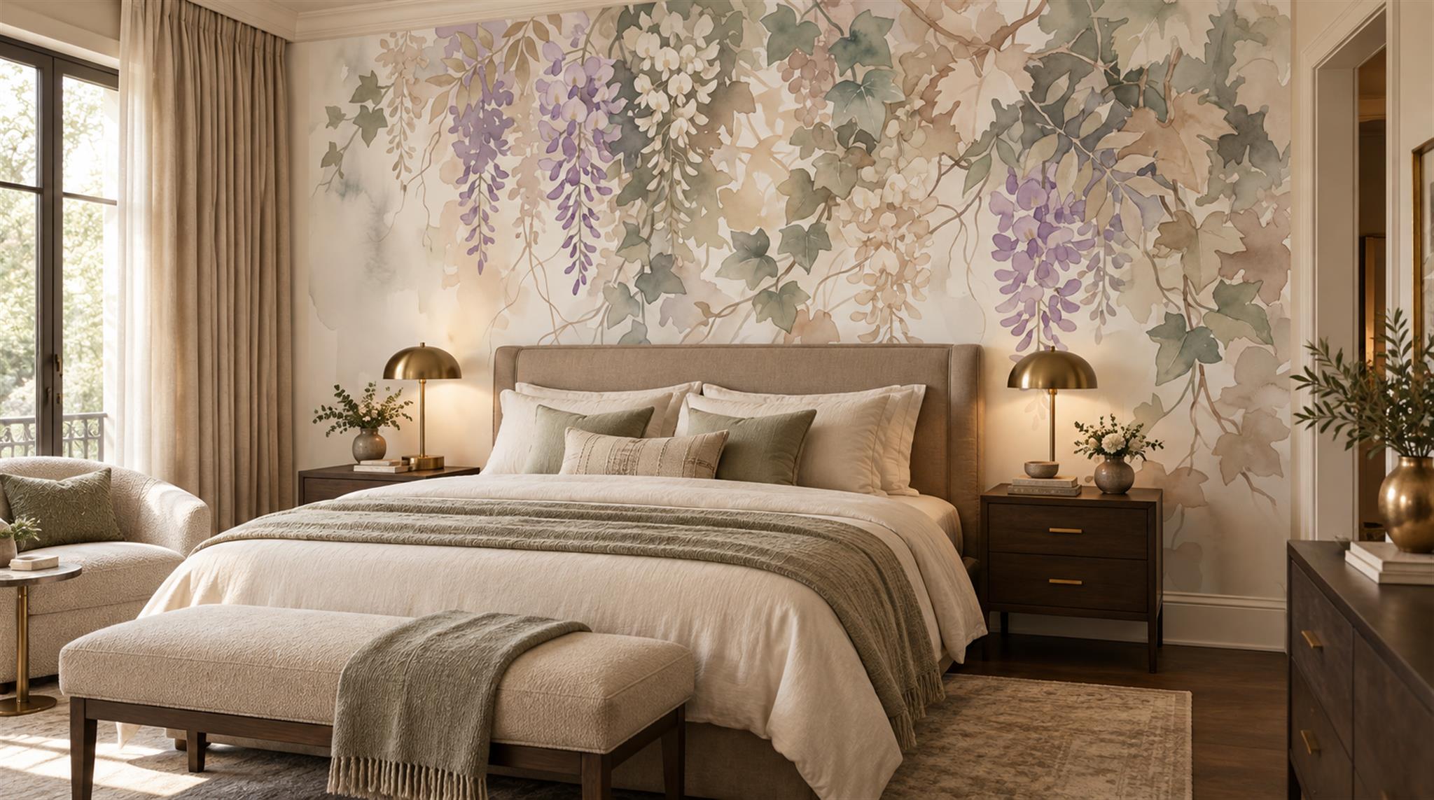 Soft Pastel Decorative Wall Art Wallpaper Mural Scene