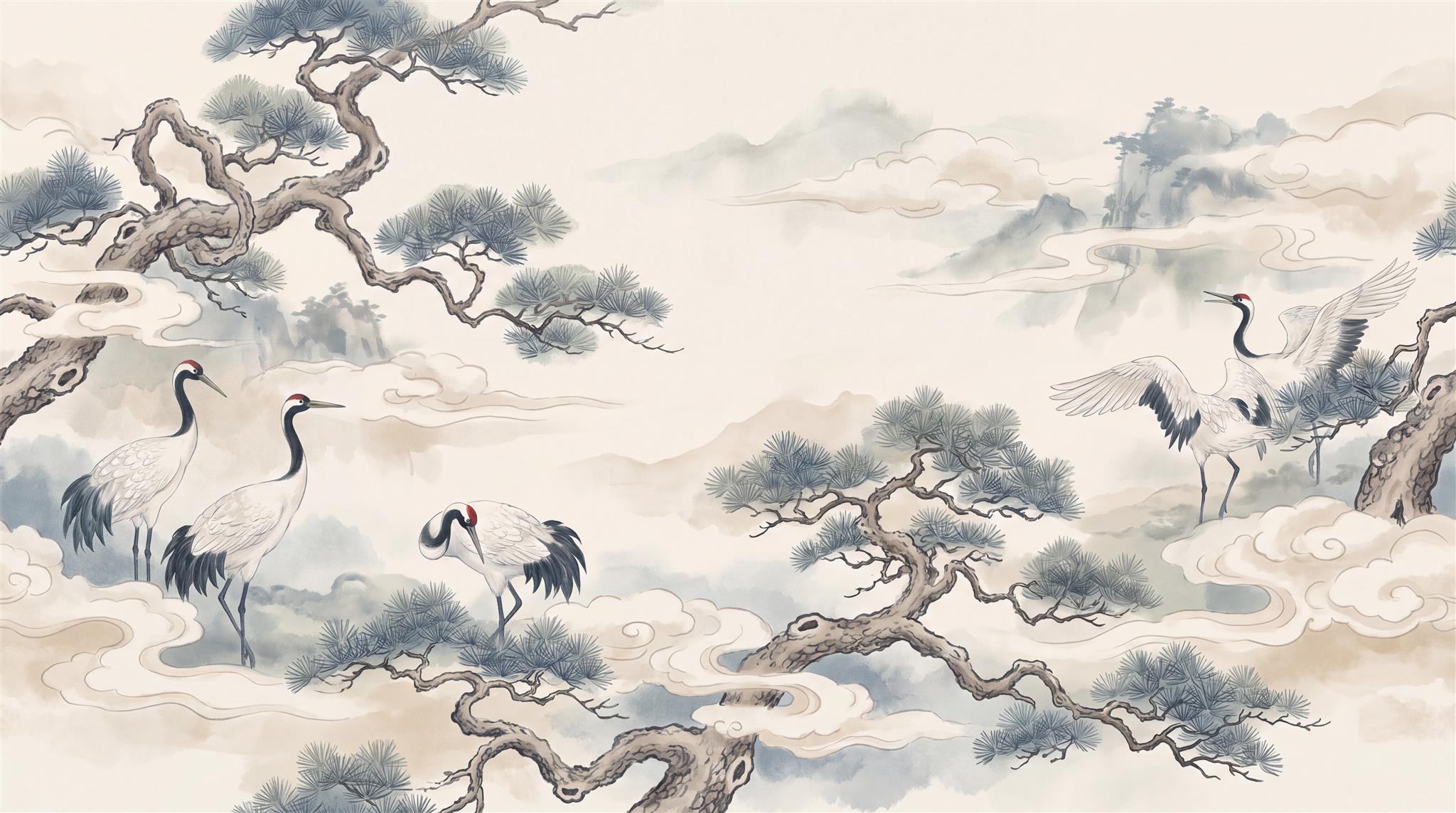 Ivory Decorative Wall Art Wallpaper Mural Main