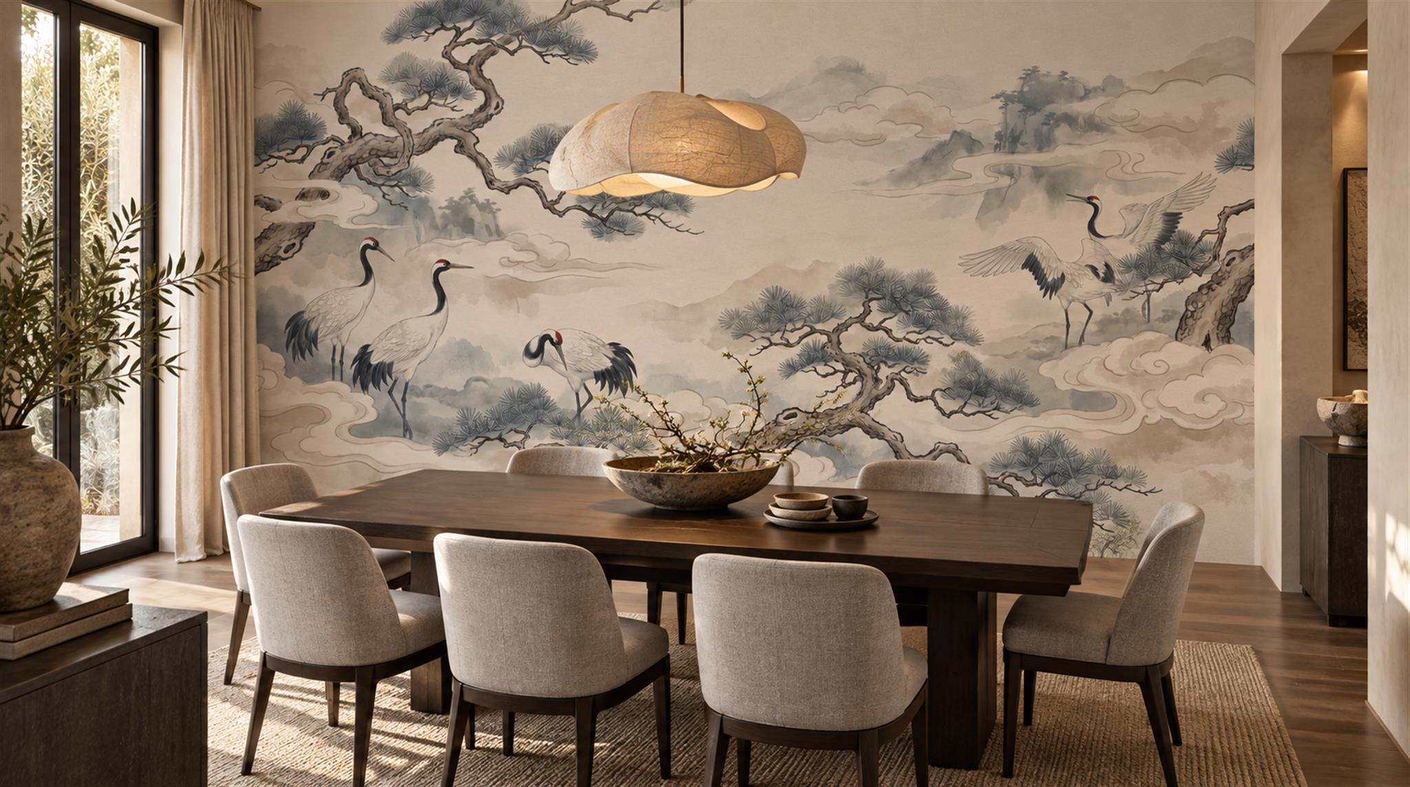 Ivory Decorative Wall Art Wallpaper Mural Scene