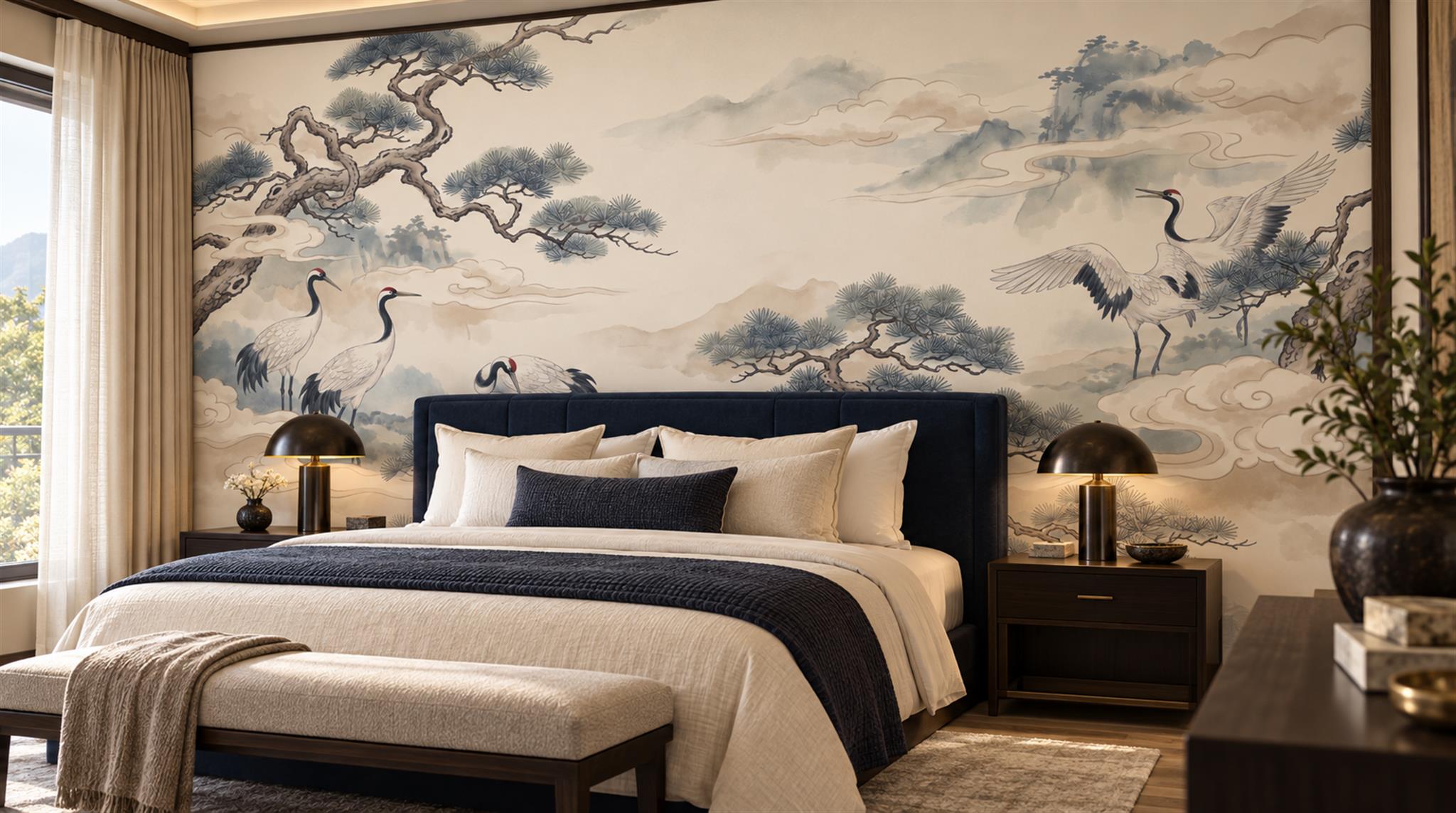 Ivory Decorative Wall Art Wallpaper Mural Scene