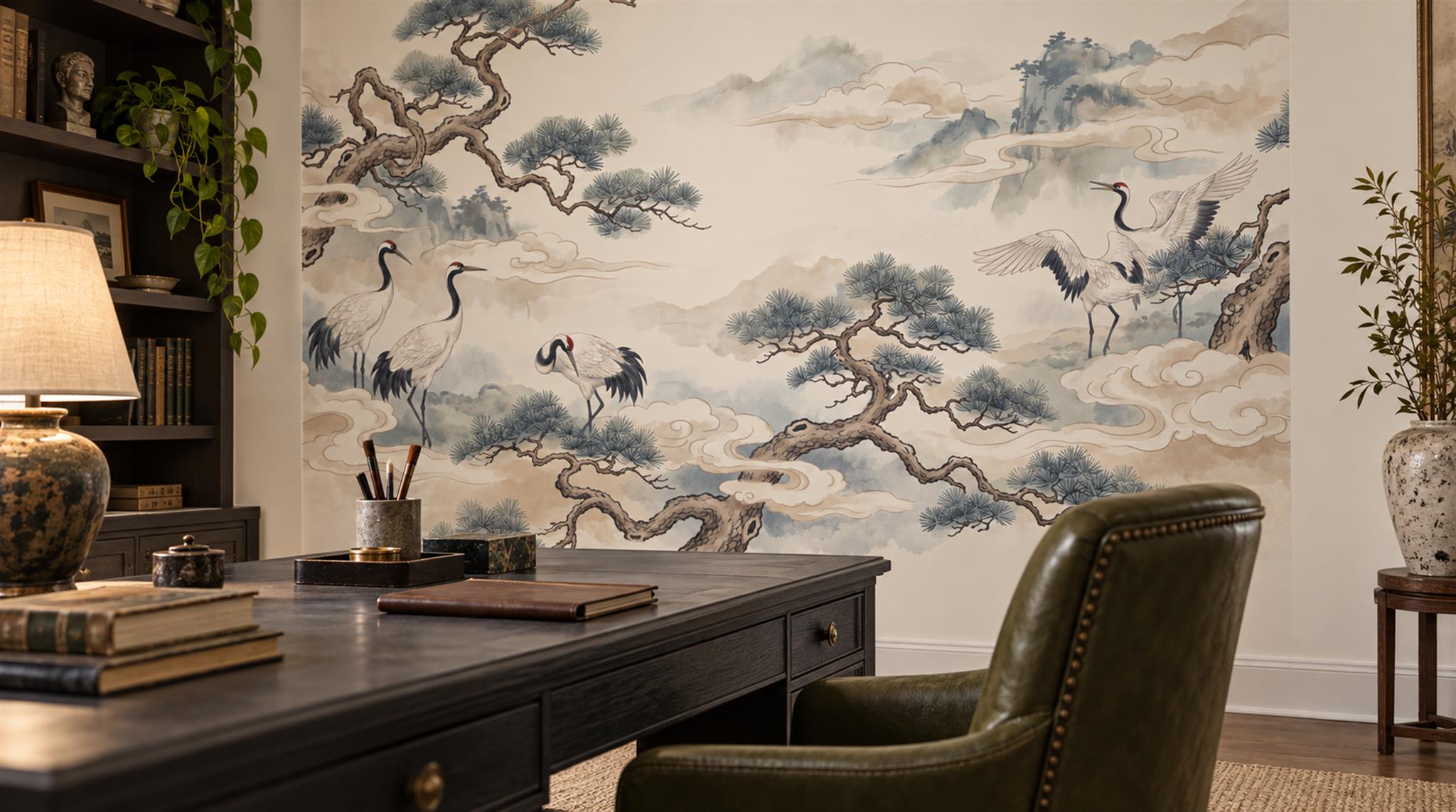 Ivory Decorative Wall Art Wallpaper Mural Scene