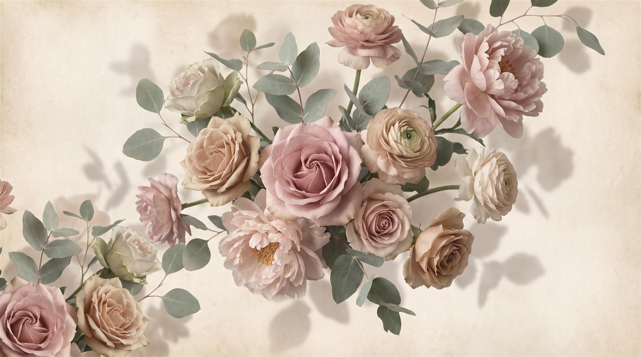 Neutral Decorative Wall Art Wallpaper Mural Main