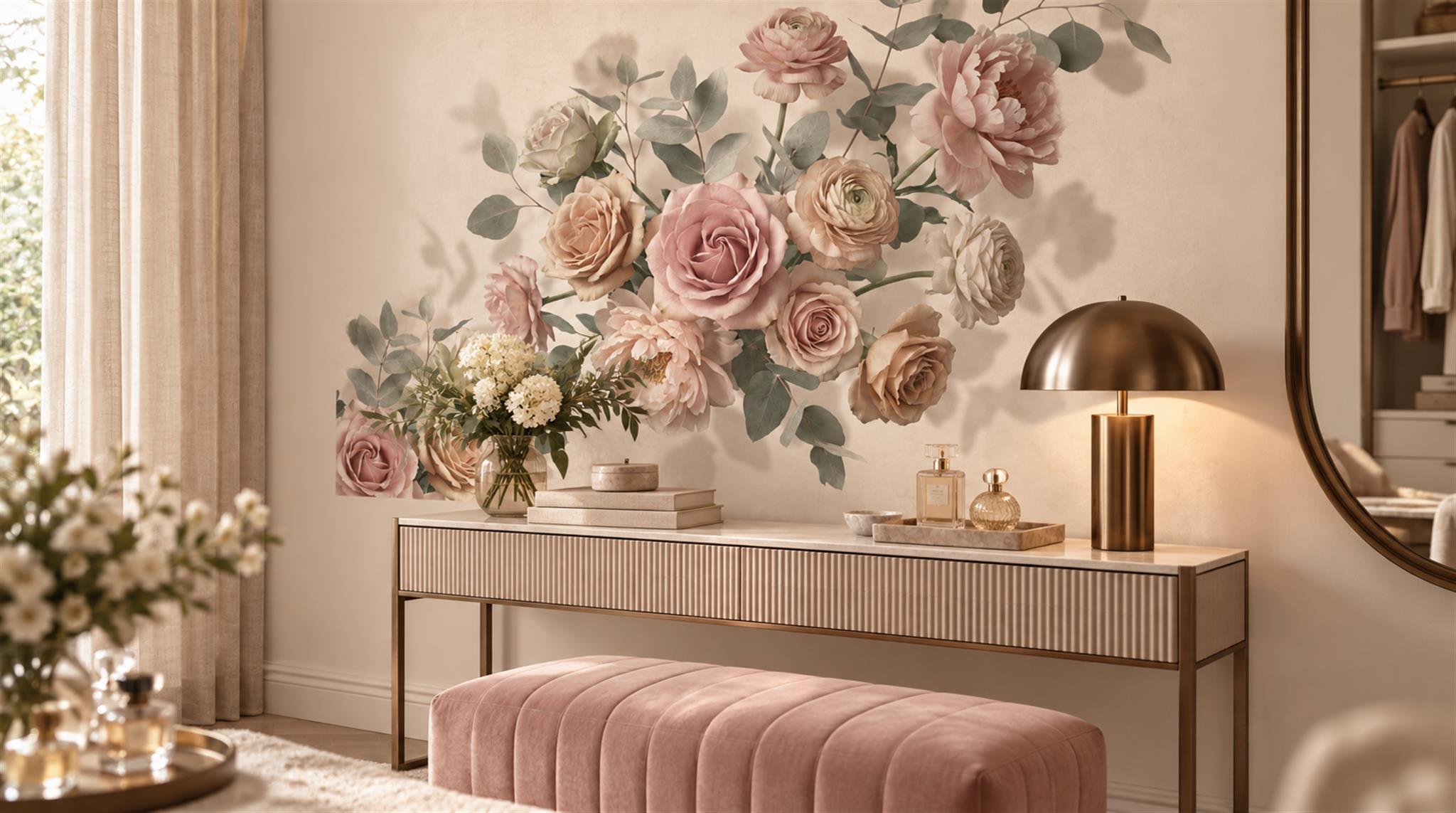 Neutral Decorative Wall Art Wallpaper Mural Scene
